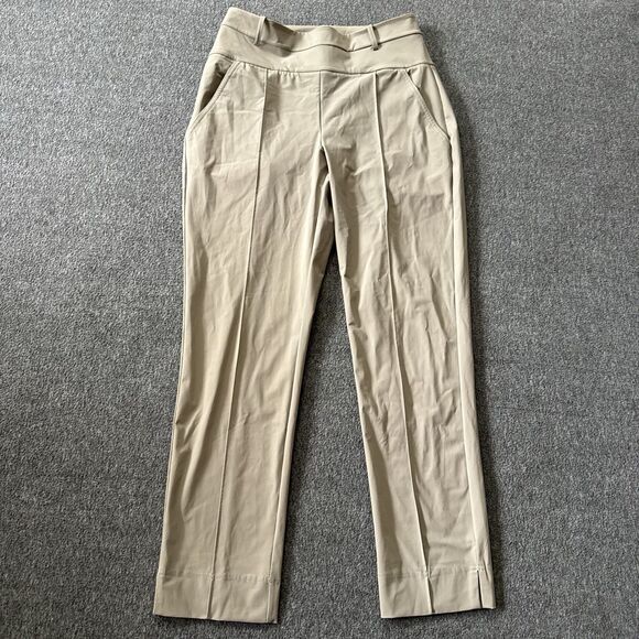 Kinona Womens Elastic Waist Solid Pants Brown Size Small Golf - Picture 1 of 7